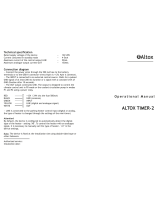 Altox Timer-2 Operating instructions