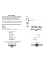 Anvil TSA 8002 User manual