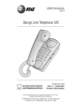 AT&T Design Line 145 User manual