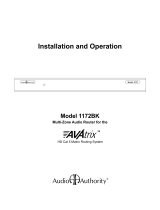 Audio Authority 1172BK User manual