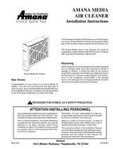 Amana media Installation Instructions Manual