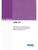 Advantech AIMB-227 AMD User manual