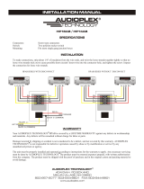 Audioplex HP18AB Installation guide