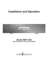 Audio Authority AMP-1235 Operating instructions