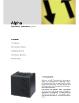 AER ALPHA Operation Instructions Manual