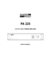 Audio Pole PA 225 User manual