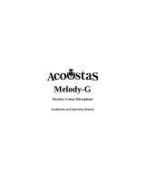 Acoustas Melody-G Operating instructions