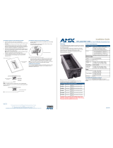 AMX HPX-600 Installation guide