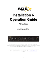 ADS Worldwide MP35 Installation & Operation Manual