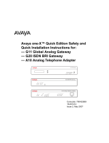 Avaya one-X Quick Edition G11 Global Analog Gateway Installation guide