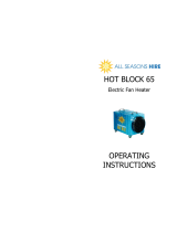 All Seasons Hire Hot Block 25 Operating instructions