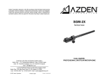 Azden SGM-2X Operating instructions