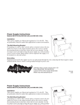 Audio Authority 805-016 (3A), 805-022 (3A), 805-025 (10A) Operating instructions