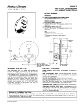 American Standard One T064.740 User manual