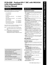 Advantech PCM-4380 Startup Manual