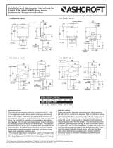 Ashcroft T400 series Installation And Maintenance Instructions