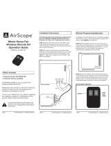 AirScape AS-RMT-FM Operating instructions