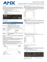 AMX NMX-MM-1000 Quick start guide