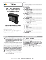 ascon X30A Operating Instructions Manual