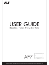ALT AF7 User manual