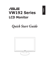 Asus VW192 Series Quick start guide