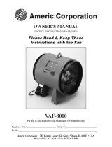 Americ Corporation VAF-8000 Owner's manual