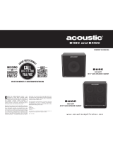 Acoustic B115C Owner's manual