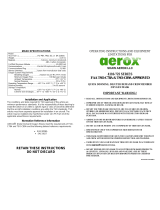 Aerox 4110-725 SERIES Operating Instructions And Equipment Limitations