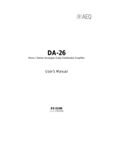 AEQ DA-26 User manual