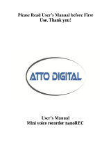 aTTo Digital nanoREC User manual