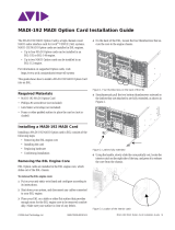 Avid Technology MADI-192 MADI Installation guide