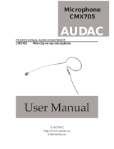 AUDAC CMX705 User manual