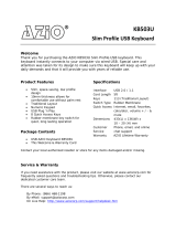 Azio KB503U User manual