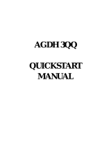 Angell AGDH 3QQ Quick start guide