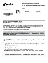 Superior Fireplaces VRL3000 Operating instructions