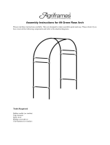 Agriframes 4ft Green Rose Arch Assembly Instructions