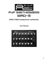 AVP Synthesizer MAD-5 User manual