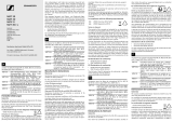 Sennheiser MZT 30 User manual