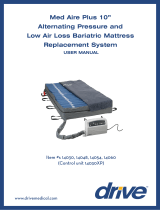 Drive Medical Med-Aire Plus 10" Bariatric Alternating Pressure and Low Air Loss Mattress Replacement System Owner's manual
