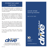 Drive Medical Swivel Wheel Locking Bracket Owner's manual
