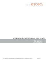 Escea EK950 User manual