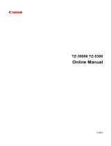 Canon imagePROGRAF TZ-30000 MFP Z36 User manual