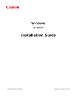 Canon imageCLASS X MF1238 Installation guide