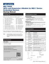 Advantech MIC-75M40 User manual