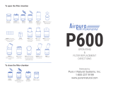 Airpura P600 Operating & Filter Replacement Directions