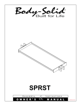 Body-Solid SPR1000BACKP4 User manual