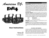 American DJ FAB 4 User Instructions