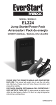 Schumacher EL224 Jump Starter/Power Pack Everstart Owner's manual
