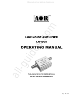 AOR LN4000 Operating instructions