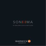 Warwick Sonoma M1 Amplifier  Quick start guide